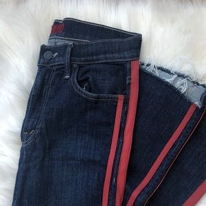 Mother Denim Insider Step Crop Fray Jeans